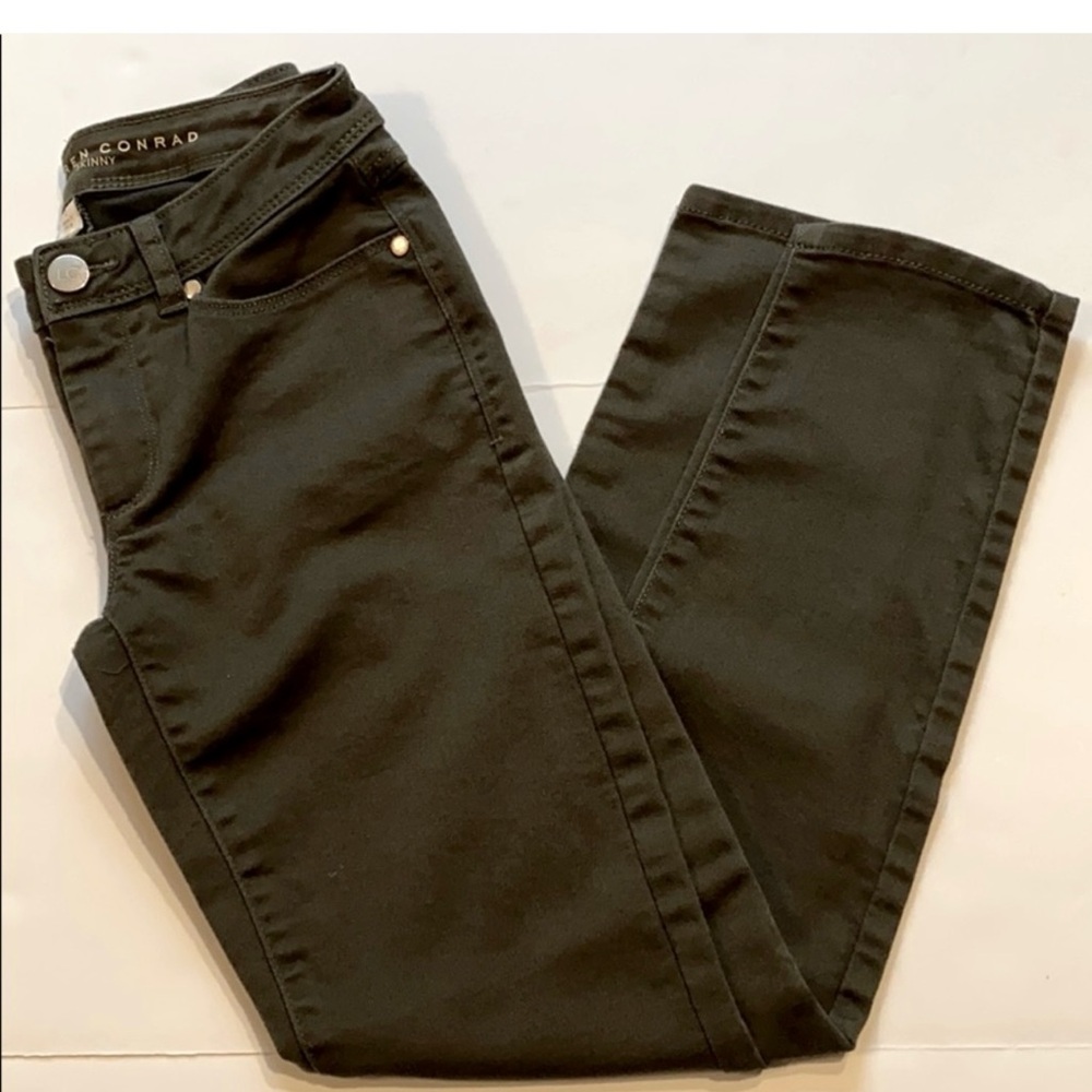 Lauren Conrad SZ 2 Olive Green Skinny Jeans (D2)